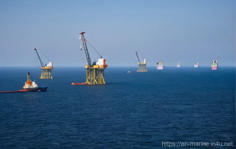 해양자원 개발의 위험 요소 - **Deep-Sea Mining: Unseen Devastation**
    An ultra-realistic, stark digital painting depicting a f...