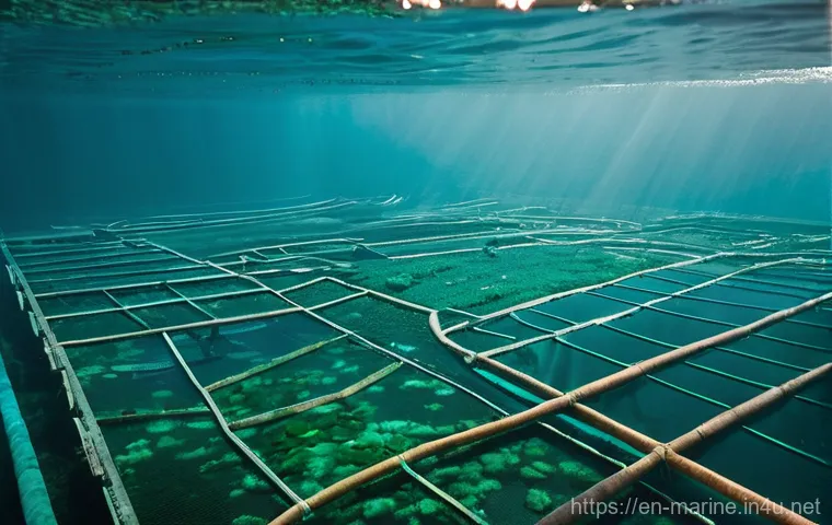 해양자원 개발의 위험 요소 - **Offshore Wind: The Construction's Echo**
    A wide-angle, dynamic photograph-style image capturin...