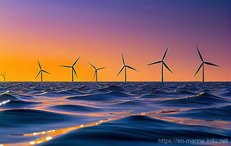 해양자원 개발 관련 스타트업 - **Prompt 1: Majestic Floating Wind Farm at Sunset**
    "A breathtaking panoramic view of a massive,...