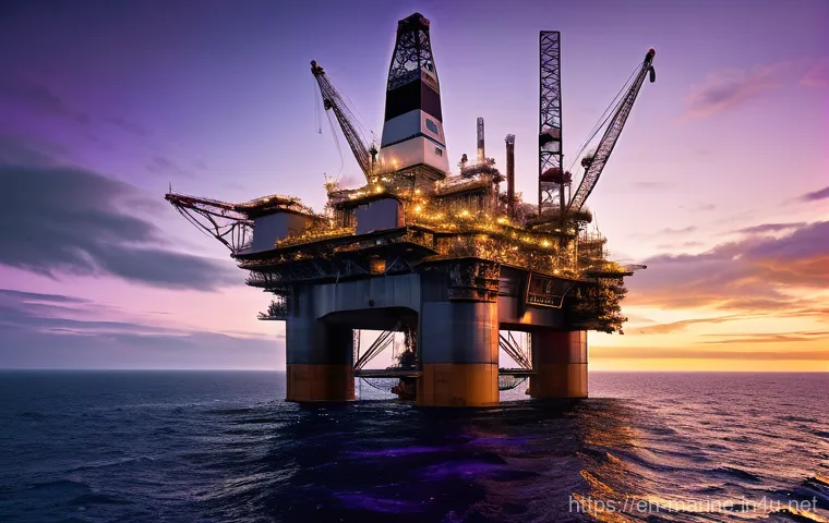 해양화석연료 개발 - **Prompt 1: "The Enduring Legacy of Deepwater Exploration"**
    A highly detailed, realistic illust...