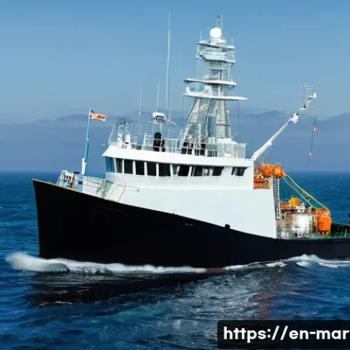해양자원 개발을 위한 국제적 협력 - **Sustainable Fisheries: Tech-Driven Management**
    "A wide-angle shot of a modern, environmentall...